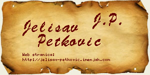 Jelisav Petković vizit kartica